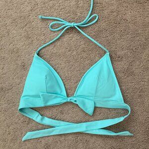 Victoria's Secret light blue push-up bikini top size small